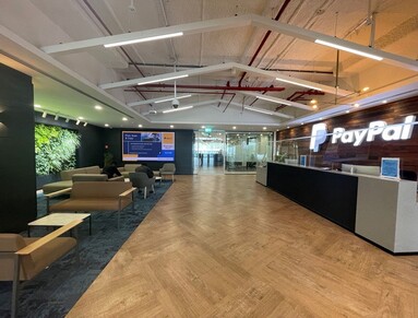 mage of the outside of a PayPal office