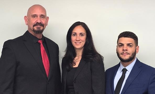 Pictured, from left: Thomas Kokinias, Maria D'Ornellas, and Franklin Mendez