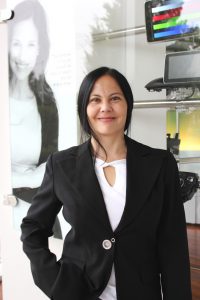 a person in a black suit