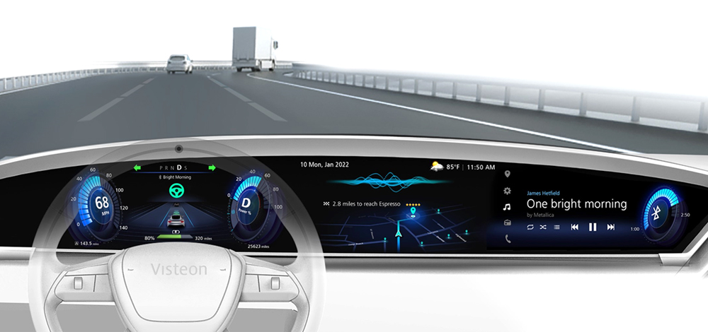 a close-up of a dashboard
